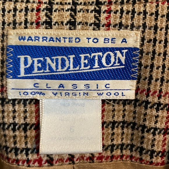 Vintage Pendleton Wool nova check plaid blazer 6 - Picture 5 of 6
